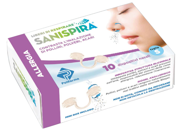 SANISPIRA ALLERGIA DISPOSITIVO NASALE 10 PEZZI TAGLIA M - Metafarm