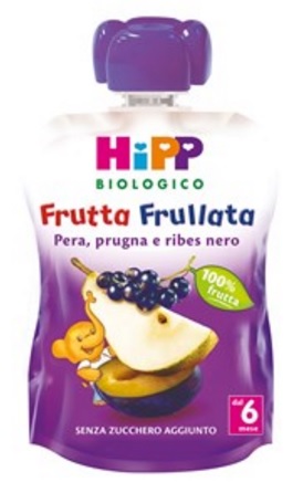 HIPP BIO FRUTTA FRULLATA PERA PRUGNA RIBES 90 G - Metafarm