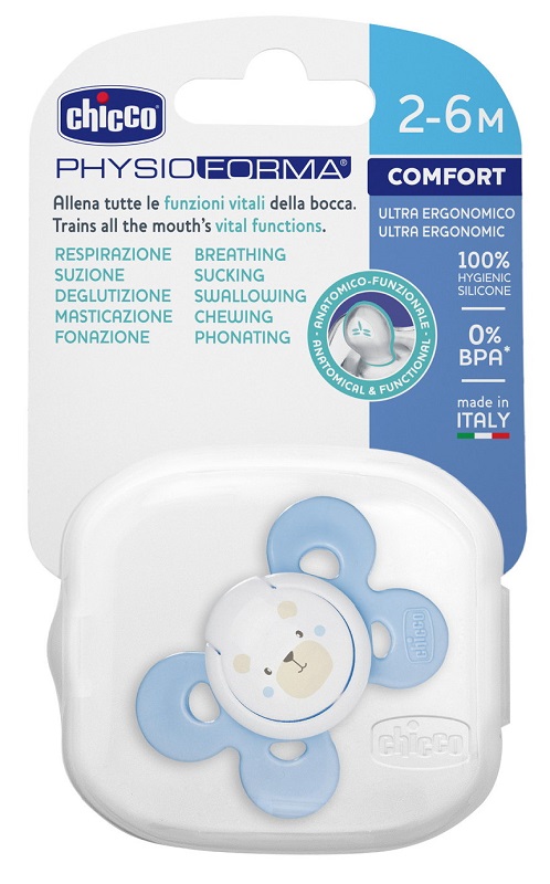 CHICCO SUCCHIETTO COMFORT BOY IN SILICONE 2-6 MESI 1 PEZZO - Metafarm