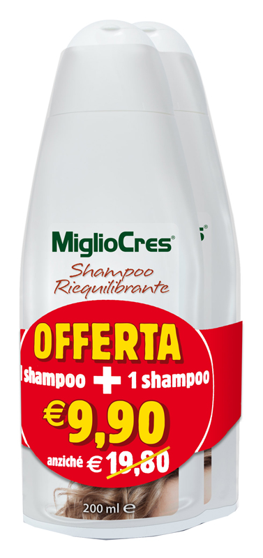 MIGLIOCRES SHAMPOO RIEQUILIBRANTE BIPACK 200 ML - Metafarm