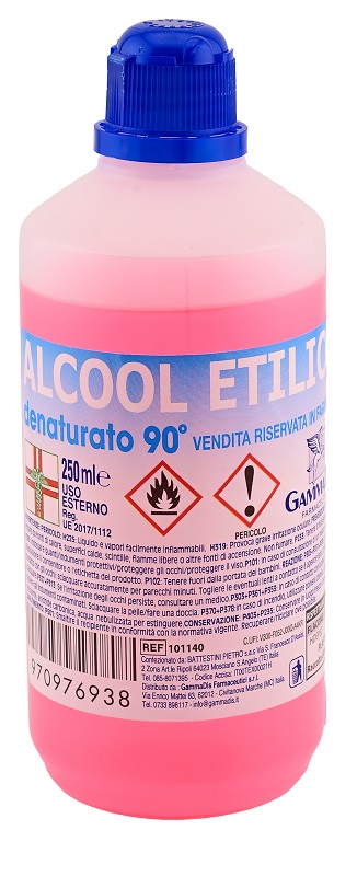 ALCOOL ETILICO DENATURATO 90 GRADI 250 ML - Metafarm
