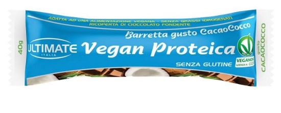 BARRETTA VEGAN PROTEIC CACAO/COCCO 40 G - Metafarm