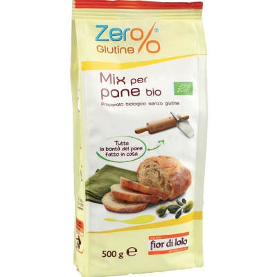 MIX PER PANE SENZA GLUTINE BIO 500 G - Metafarm