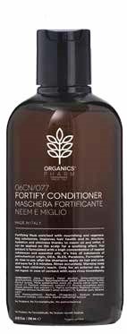 ORGANICS COSMETICS FORTIFY CONDITIONER NEEM OIL AND MILLET 250 ML - Metafarm