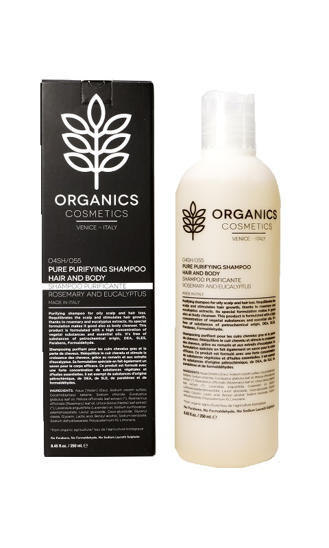 ORGANICS PHARM PURE PURIFYING SHAMPOO HAIR AND BODY 250 ML - Metafarm