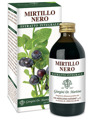 MIRTILLO NERO ESTRATTO INTEGRALE 200 ML - Metafarm