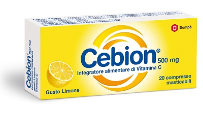 CEBION MASTICABILE LIMONE VITAMINA C 500 MG 20 COMPRESSE - Metafarm