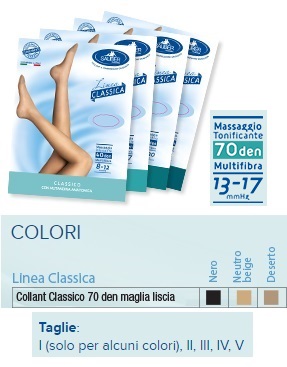 SAUBER COLLANT 70 DENARI MAGLIA LISCIA DESERTO 4 LINEA CLASSICA - Metafarm