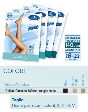 SAUBER COLLANT 140 DENARI MAGLIA LISCIA NEUTRO BEIGE 5 LINEA CLASSICA - Metafarm