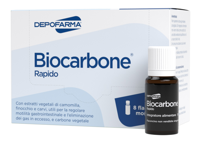 BIOCARBONE RAPIDO 8 FLACONCINI - Metafarm
