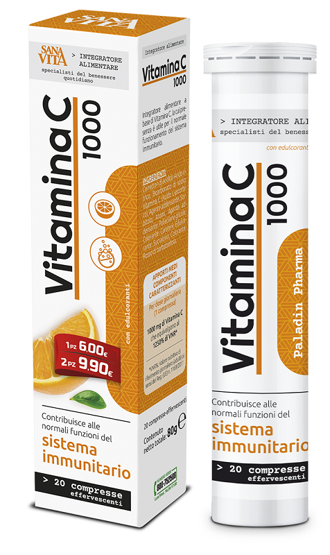 SANAVITA VITAMINA C 20 COMPRESSE EFFERVESCENTI - Metafarm
