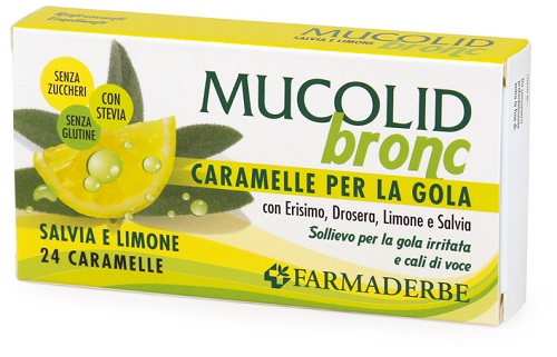 MUCOLID BRONC SALVIA & LIMONE 24 CARAMELLE - Metafarm