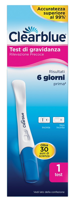 TEST DI GRAVIDANZA CLEARBLUE RILEVAZIONE PRECOCE 1 PEZZO - Metafarm