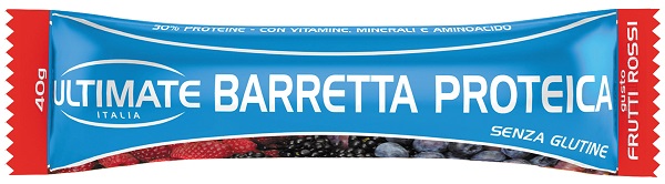 ULTIMATE ITALIA BARRETTA PROTEICA FRUTTI ROSSI 40 G - Metafarm
