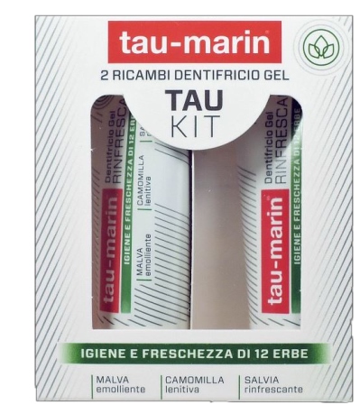 TAU MARIN DENTIFRICIO RINFRESCANTE RICARICA TAU KIT 2X20ML - Metafarm