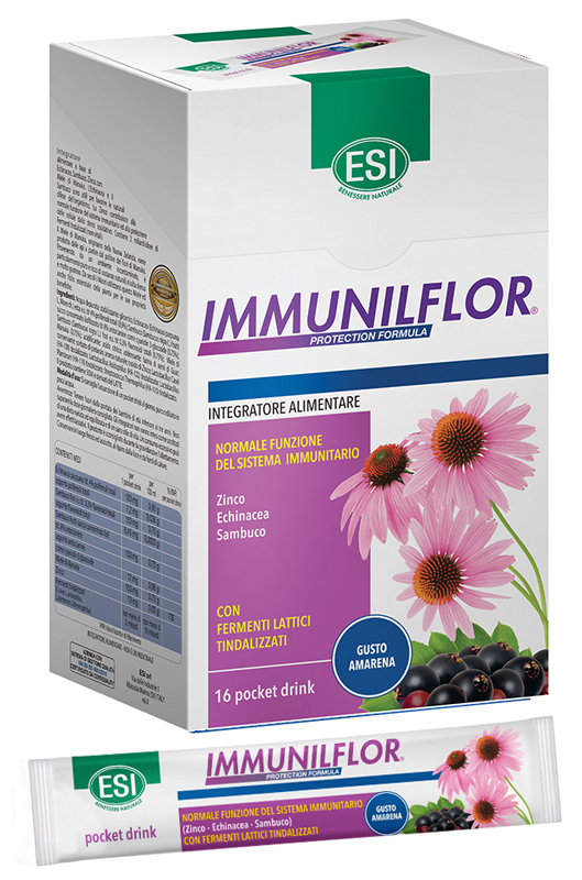 ESI IMMUNILFLOR POCKET DRINK 16 POCKET DRINK - Metafarm