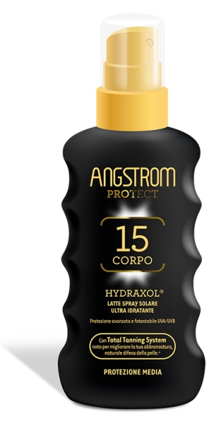 ANGSTROM PROTECT HYDRAXOL LATTE SPRAY SOLARE PROTEZIONE 15 175 ML - Metafarm