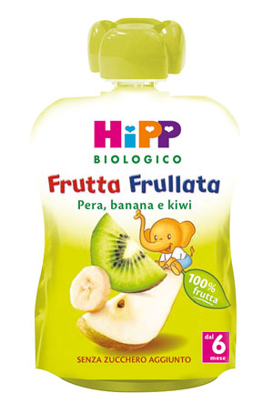 HIPP BIO FRUTTA FRULLATA PERA BANANA KIWI 90 G - Metafarm