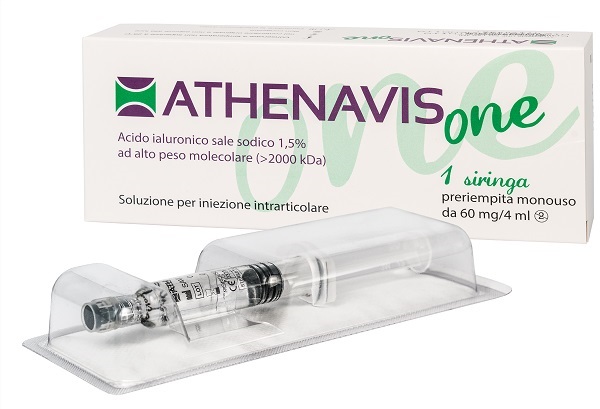 SIRINGA INTRA-ARTICOLARE ATHENAVIS ONE ACIDO IALURONICO 1,5% 4 ML - Metafarm