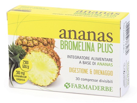 ANANAS BROMELINA PLUS 30 COMPRESSE - Metafarm