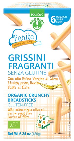 PANITO GRISSINI FRAGRANTI SENZA GLUTINE 180 G - Metafarm