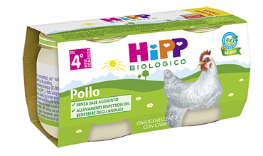 HIPP BIO HIPP BIO OMOGENEIZZATO POLLO 2X80 G - Metafarm