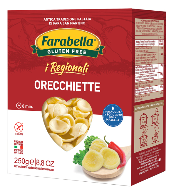 FARABELLA ORECCHIETTE I REGIONALI PASTA FRESCA STABILIZZATA 250 G - Metafarm