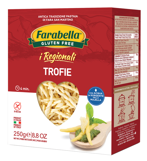 FARABELLA TROFIE I REGIONALI PASTA FRESCA STABILIZZATA 250 G - Metafarm