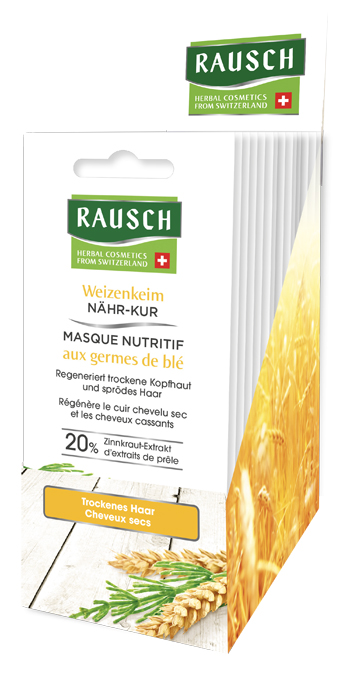 RAUSCH MASCHERA NUTRITIVA GERME DI FRUMENTO 20 BUSTINE DA 15 ML - Metafarm