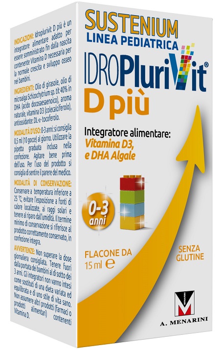 IDROPLURIVIT D+ SUSTENIUM 15 ML - Metafarm