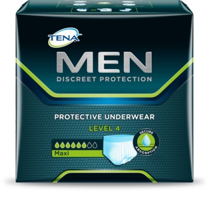 MUTANDINA ASSORBENTE MASCHILE TENA MEN LIVELLO 4 TAGLIA LARGE 10 PEZZI - Metafarm