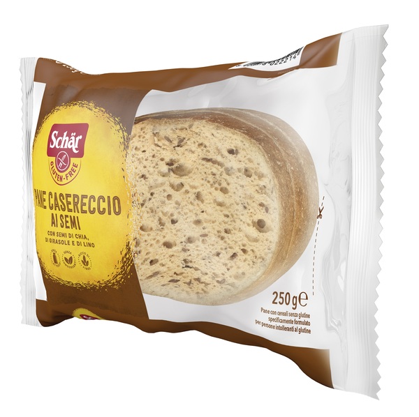 SCHAR PANE CASERECCIO AI SEMI SENZA LATTOSIO 250 G - Metafarm