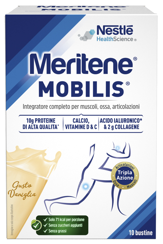 MERITENE MOBILIS GUSTO VANIGLIA 10 BUSTINE DA 21 G - Metafarm