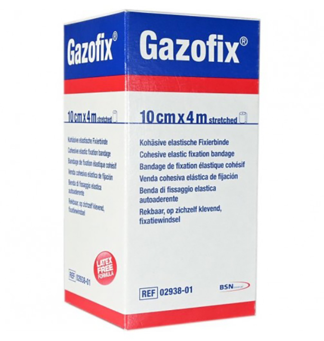 BENDA ELASTICA AUTOADESIVA GAZOFIX 10X400 CM - Metafarm