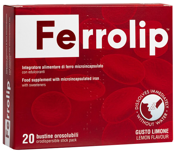 FERROLIP 20 BUSTINE OROSOLUBILI GUSTO LIMONE - Metafarm