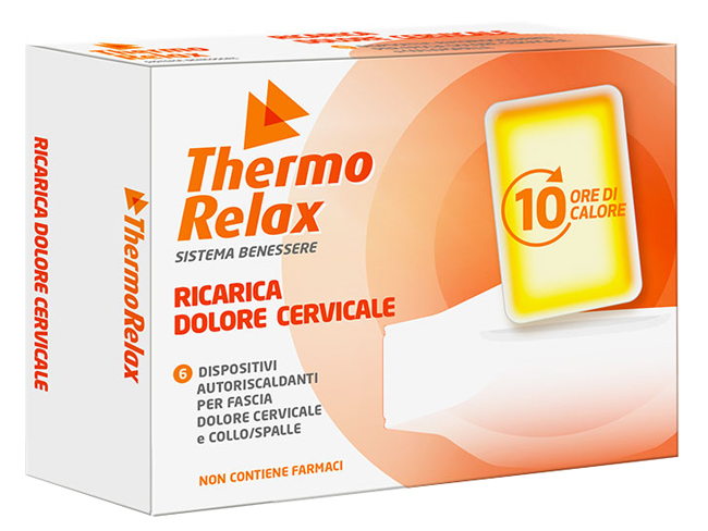 THERMORELAX RICARICA PER FASCIA DOLORE CERVICALE 6 DISPOSITIVI AUTORISCALDANTI - Metafarm