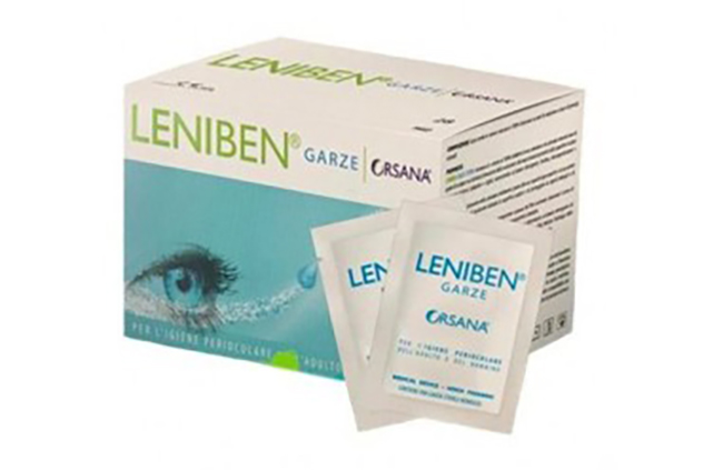 GARZA OCULARE LENIBEN CON ACIDO IALURONICO ED ESTRATTI VEGETALI 28 PEZZI - Metafarm