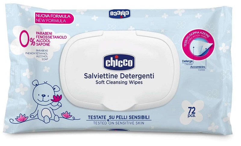 CHICCO COSMESI SALVIETTE 72 PEZZI PLAQ - Metafarm