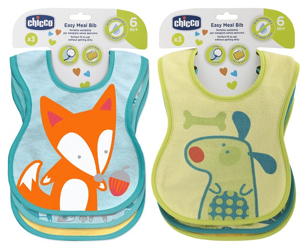 CHICCO BAVAGLINE PAPPA 6M+ 3PZ NEUTRE - Metafarm
