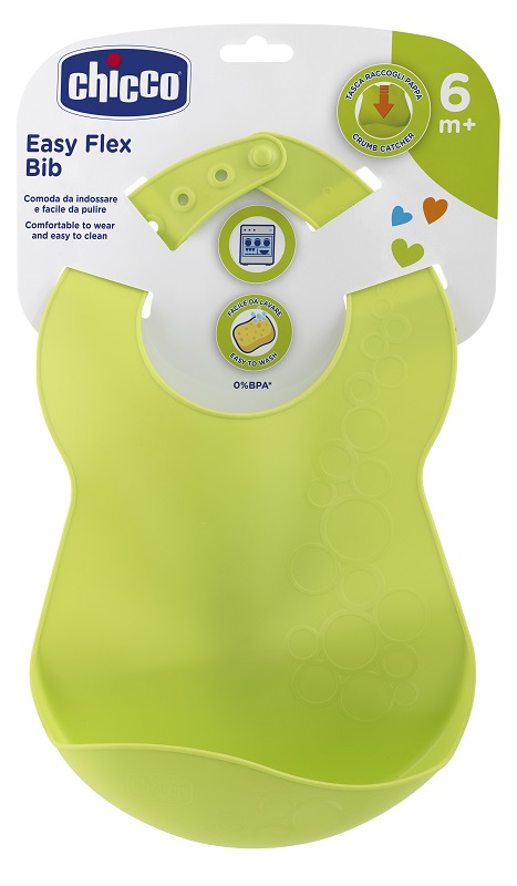 CHICCO BAVAGLINA RIGIDA 6M+ VERDE - Metafarm