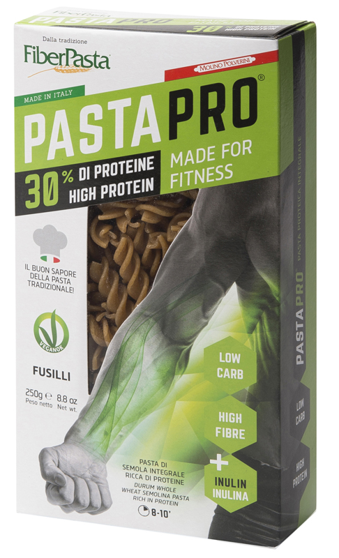 PASTAPRO FUSILLI INTEGRALI 30% PROTEINE 250 G - Metafarm