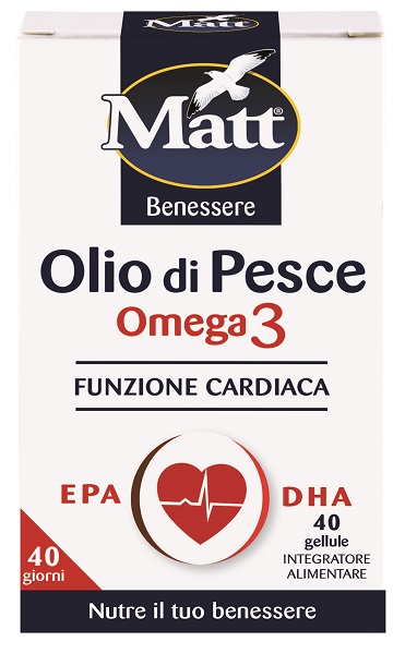 MATT BENESSERE OLIO DI PESCE OMEGA 3 40 GELLULE - Metafarm
