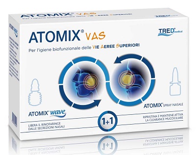 ATOMIX VAS KIT PER IGIENE FUNZIONALE DELLE VIE AEREE SUPERIORI ATOMIC WAVE + SPRAY - Metafarm