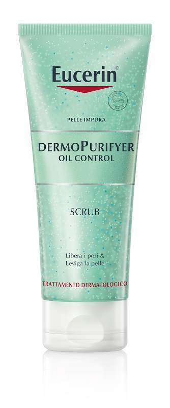 EUCERIN PELLE IMPURA DERMOPURIFYER OIL CONTROL SCRUB 100 ML - Metafarm
