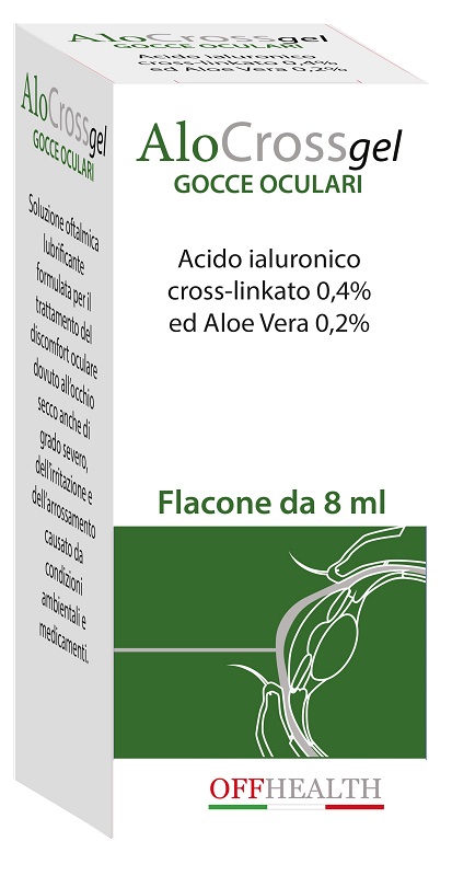 ALOCROSS GOCCE OCULARI ACIDO IALURONICO CROSS-LINKATO 0,2% E ALOE VERA 8 ML - Metafarm