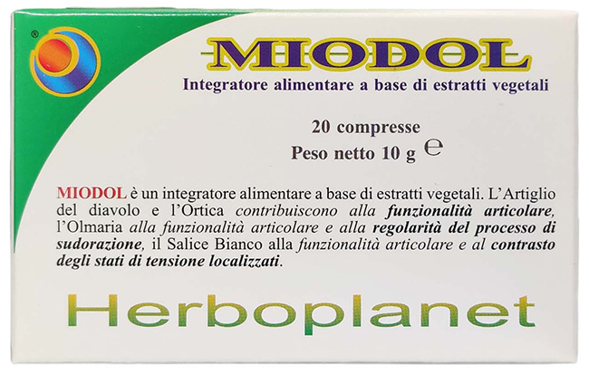 MIODOL 20 COMPRESSE BLISTER 10 G - Metafarm