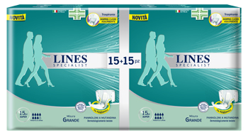 PANNOLONE A MUTANDA LINES SPECIALIST SUPER LARGE 30 PEZZI - Metafarm
