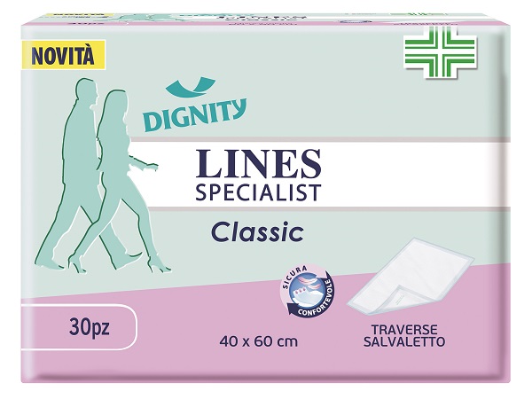 TRAVERSA PER INCONTINENZA LINES SPECIALIST CLASSIC 40X60 CM 30 PEZZI - Metafarm