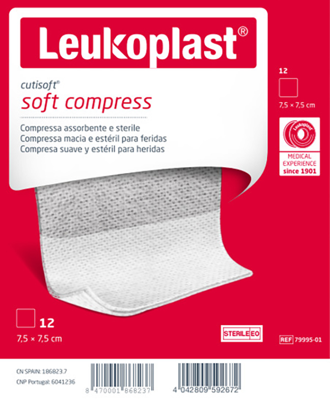 GARZA IDROFILA COMPRESSA CUTISOFT TESSUTO NON TESSUTO 7,5X7,5 CM 12 PEZZI - Metafarm