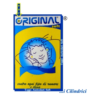 EAR ORIGINAL PLUGS SOFT NEW 20 PEZZI CLASSIC TAPPI AURICOLARI IN FORMA CLASSICA CILINDRICA - Metafarm